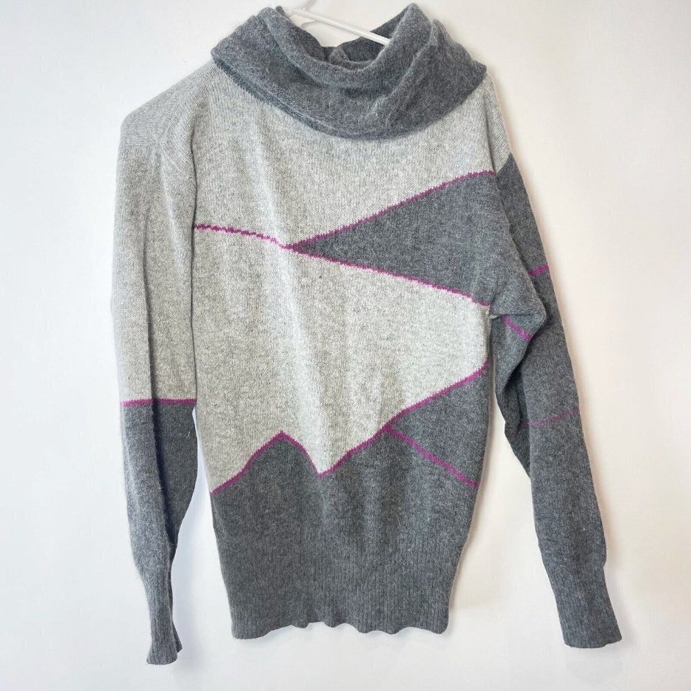 Christian Dior Womens Vtg Wool Blend Sweater Colorblock S Long Sleeve‎ 80s 90s